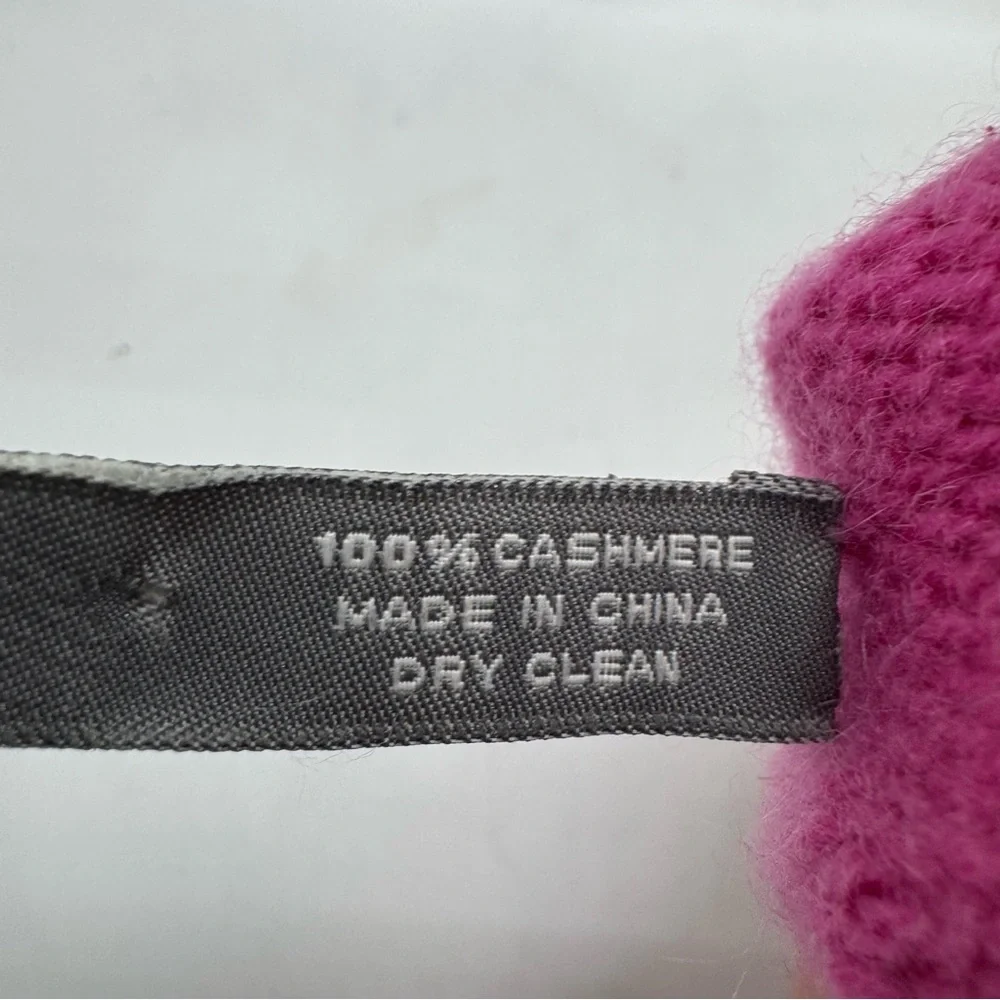 Ann Taylor Women's Pink 100% Cashmere Gloves